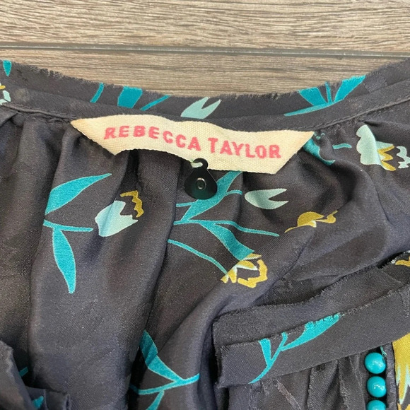 Rebecca Taylor Women's Grey and Gold Dress size 0 - Picture 6 of 12